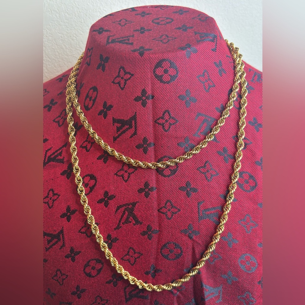 27” Monet Gold Rope Necklace Classic Design